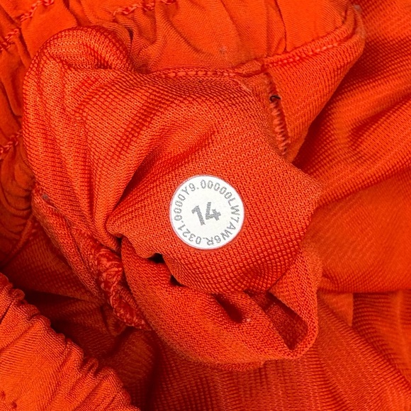 Lululemon Orange/red Hotty Hot Shorts size 14 - Picture 10 of 11